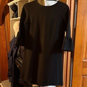 Goodnight Macaroon Black Ruffle Sleeve Dress Size M